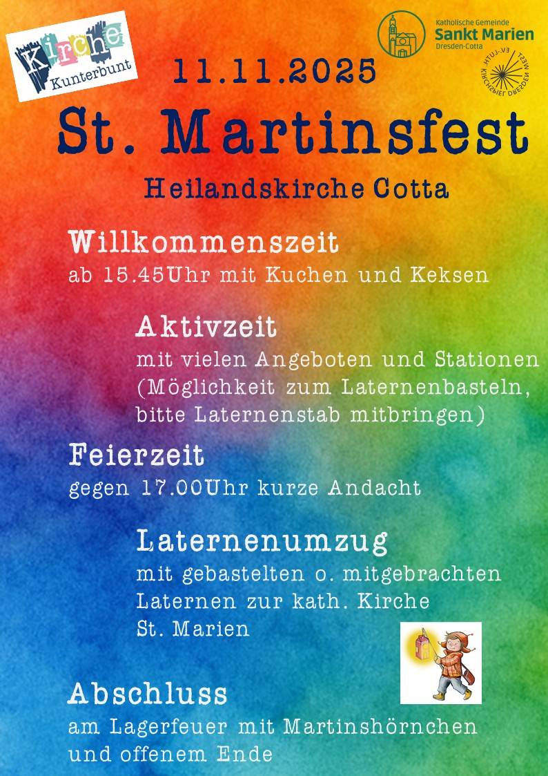 m_plakat st. martin | Kath. Pfarrei Selige Märtyrer vom Münchner Platz - Aktuelles St. Marien - Kirche Kunterbunt